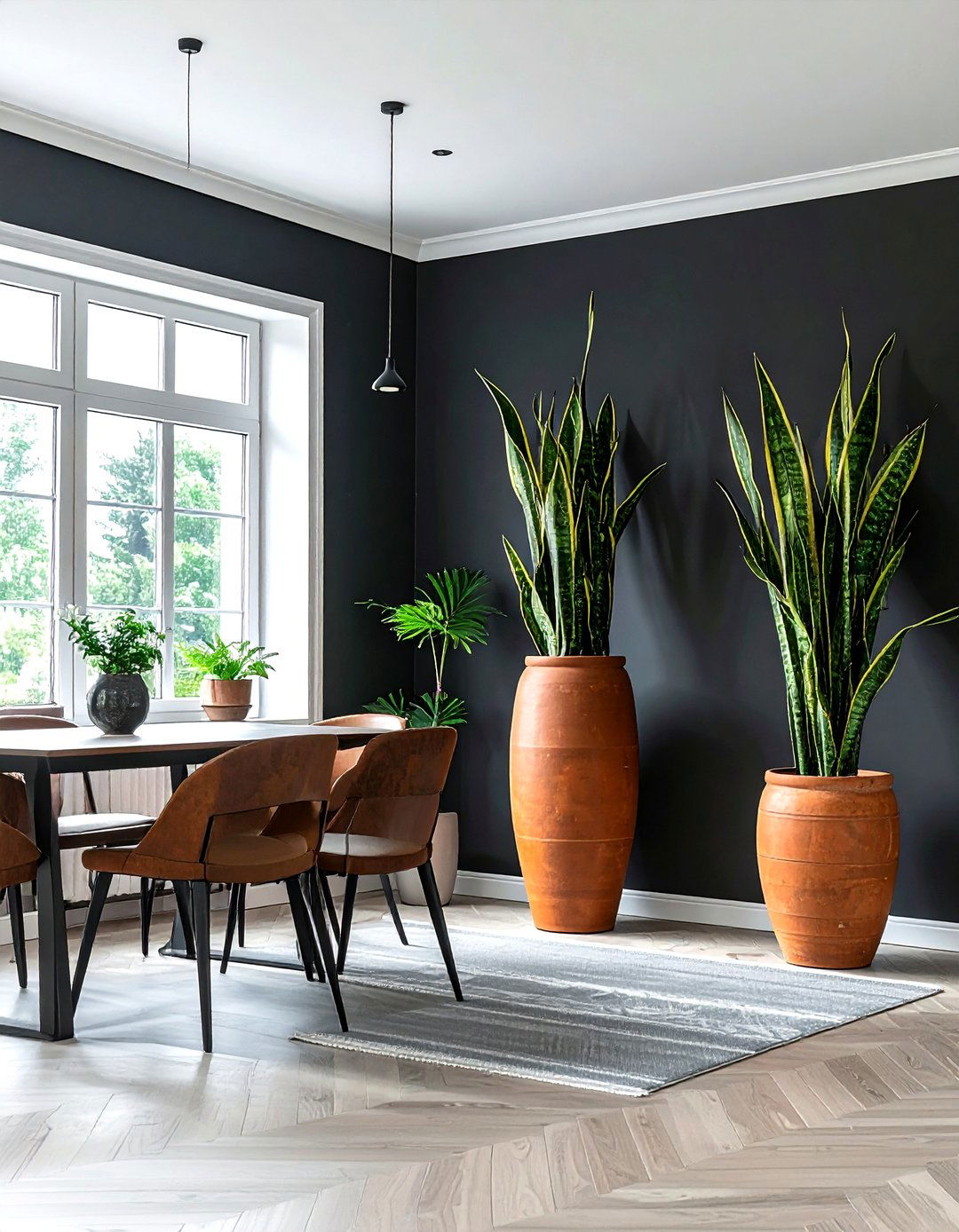 Tall snake plant in corner - 30 snake plant ideas