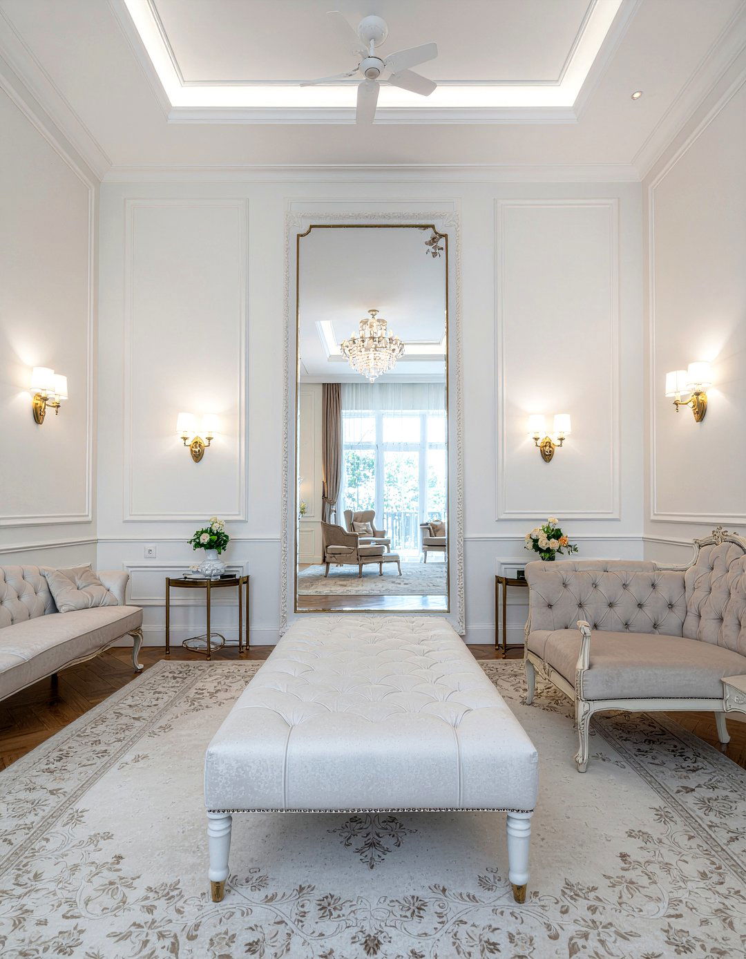 Tall wall paneling - 30 living room millwork ideas