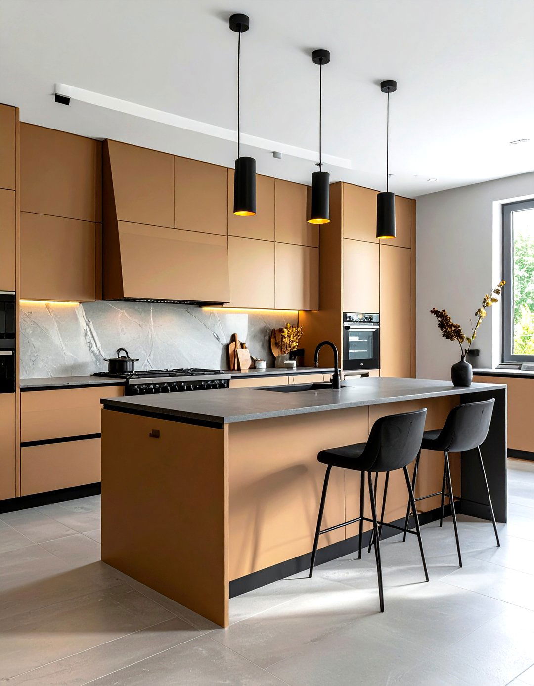 Tan And Black Kitchen - 30 tan kitchen ideas