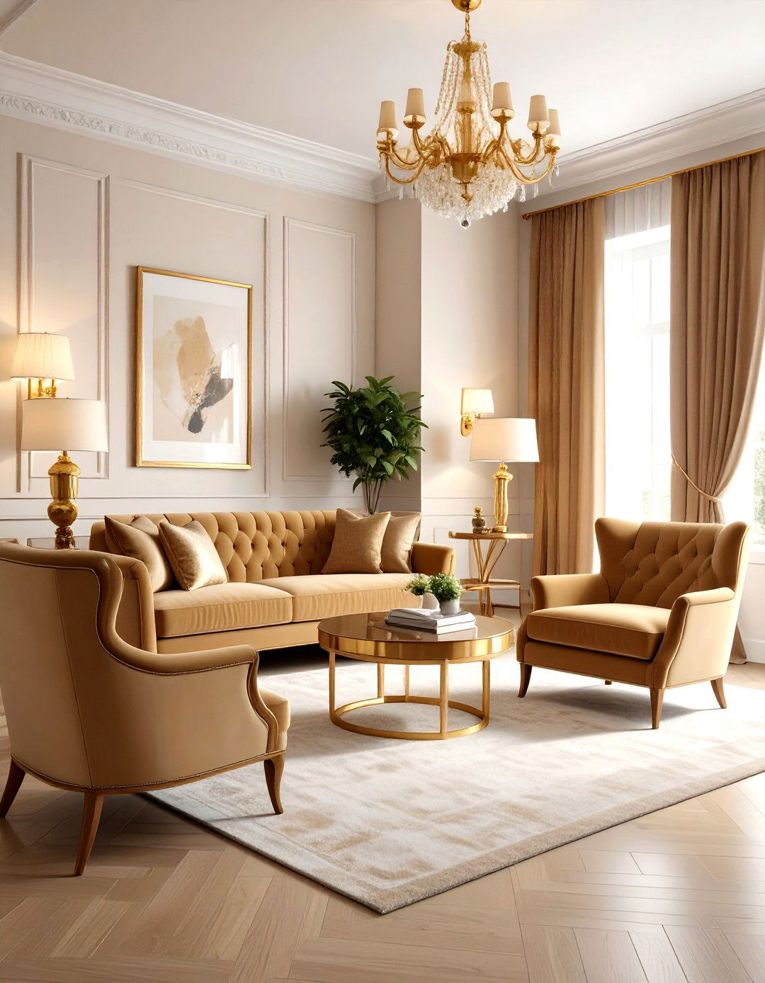 Tan And Gold Living Room - 30 warm tan living room ideas