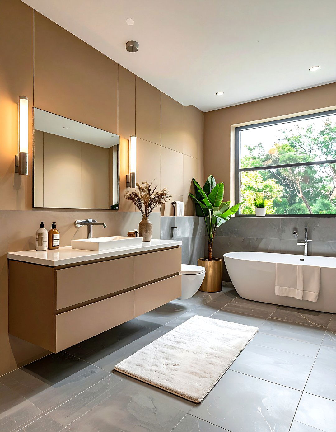 Tan And Gray Bathroom - 30 tan bathroom ideas