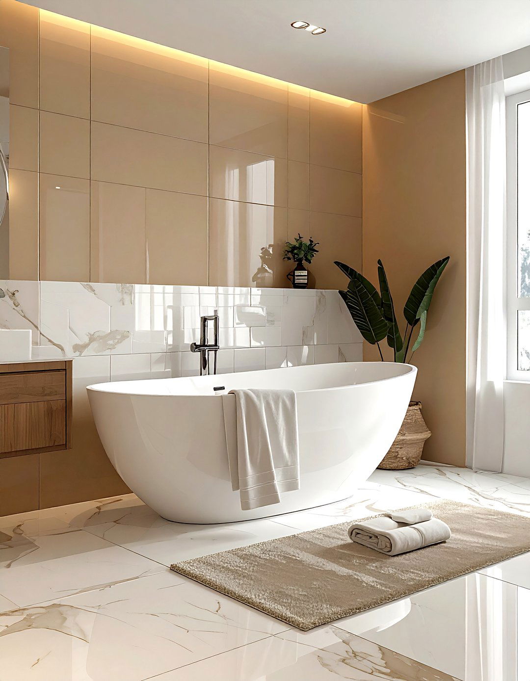 Tan And White Bathroom - 30 tan bathroom ideas