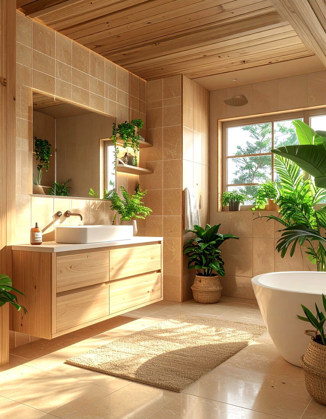 Tan And Wood Bathroom - 30 tan bathroom ideas