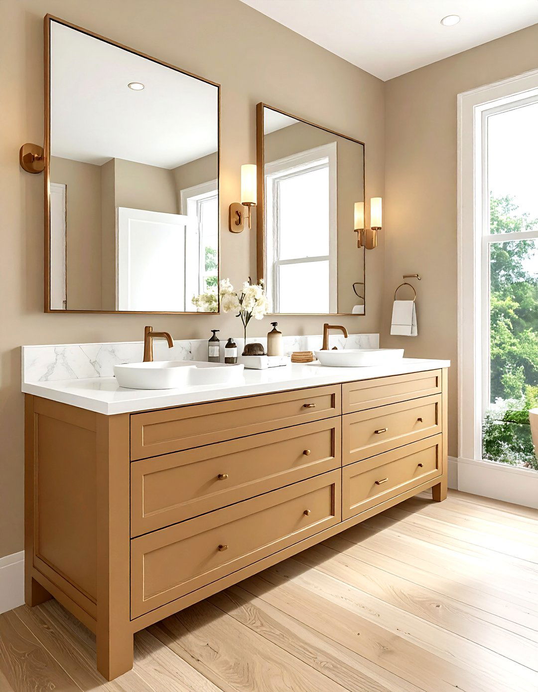 Tan Bathroom Vanity - 30 tan bathroom ideas