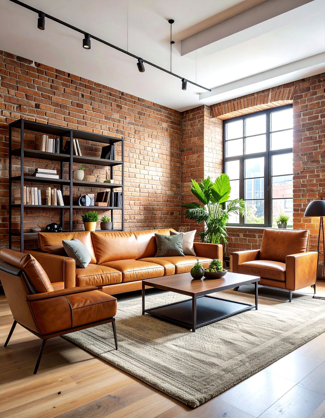 Tan Brick Wall Living Room - 30 warm tan living room ideas