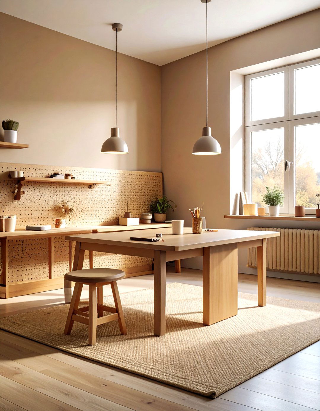 Tan Craft Room - 30 tan decor ideas