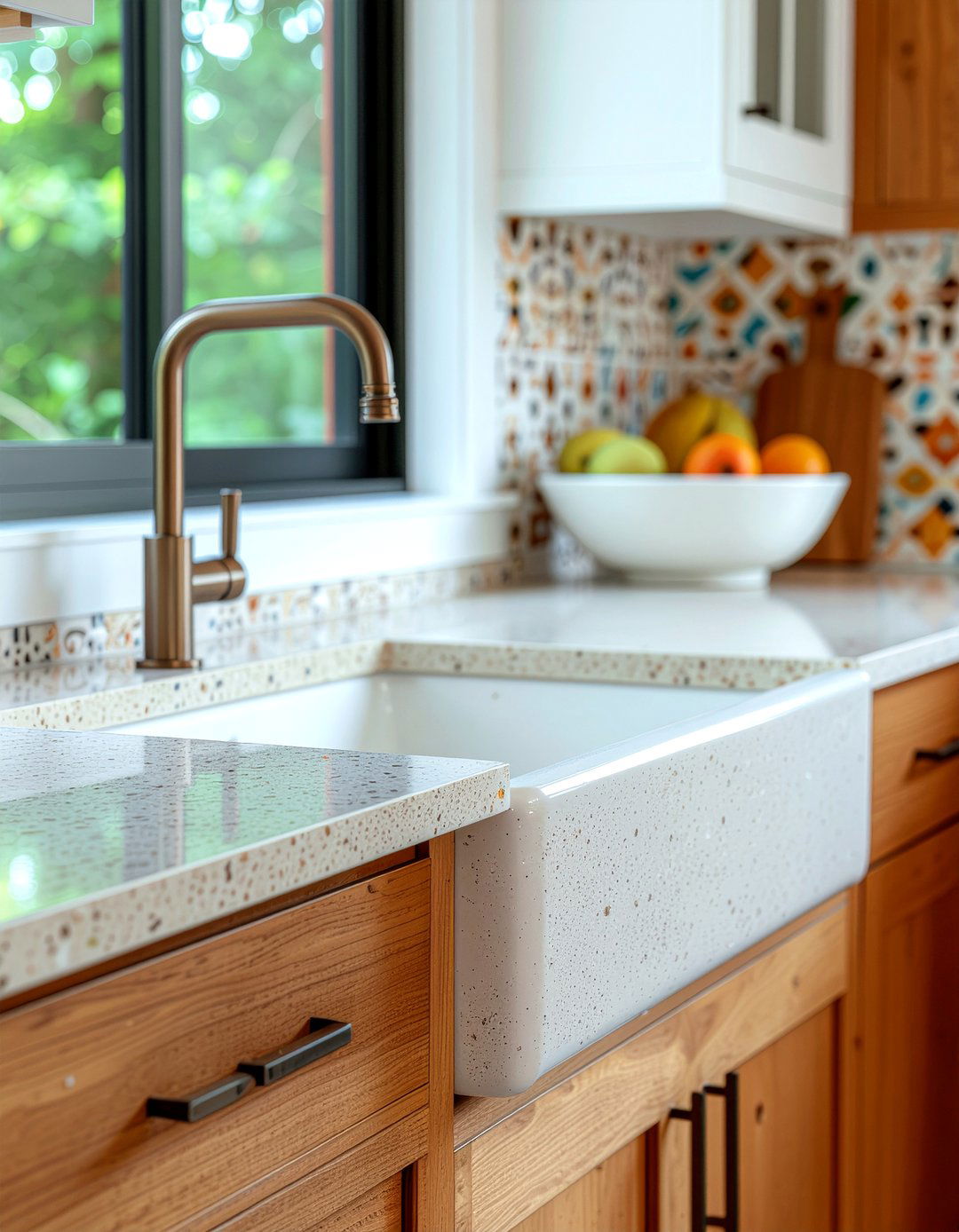 Tan Granite Composite Sink Mid Century Modern Kitchen - 30 granite composite sink kitchen ideas