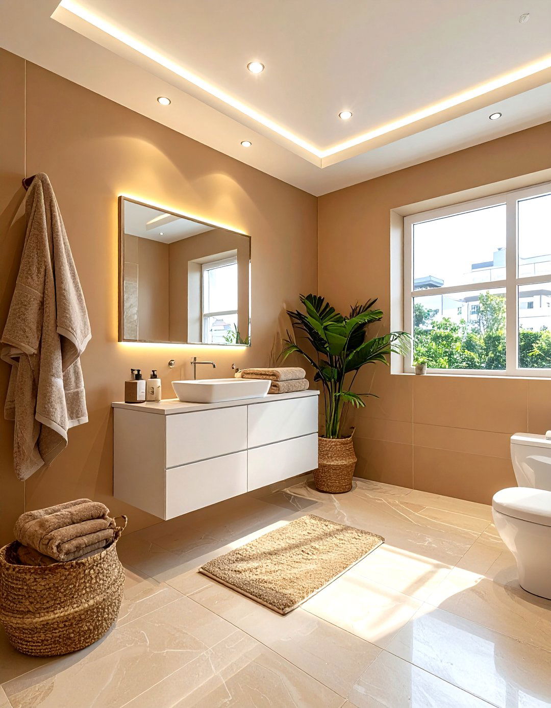 Tan Guest Bathroom - 30 tan bathroom ideas