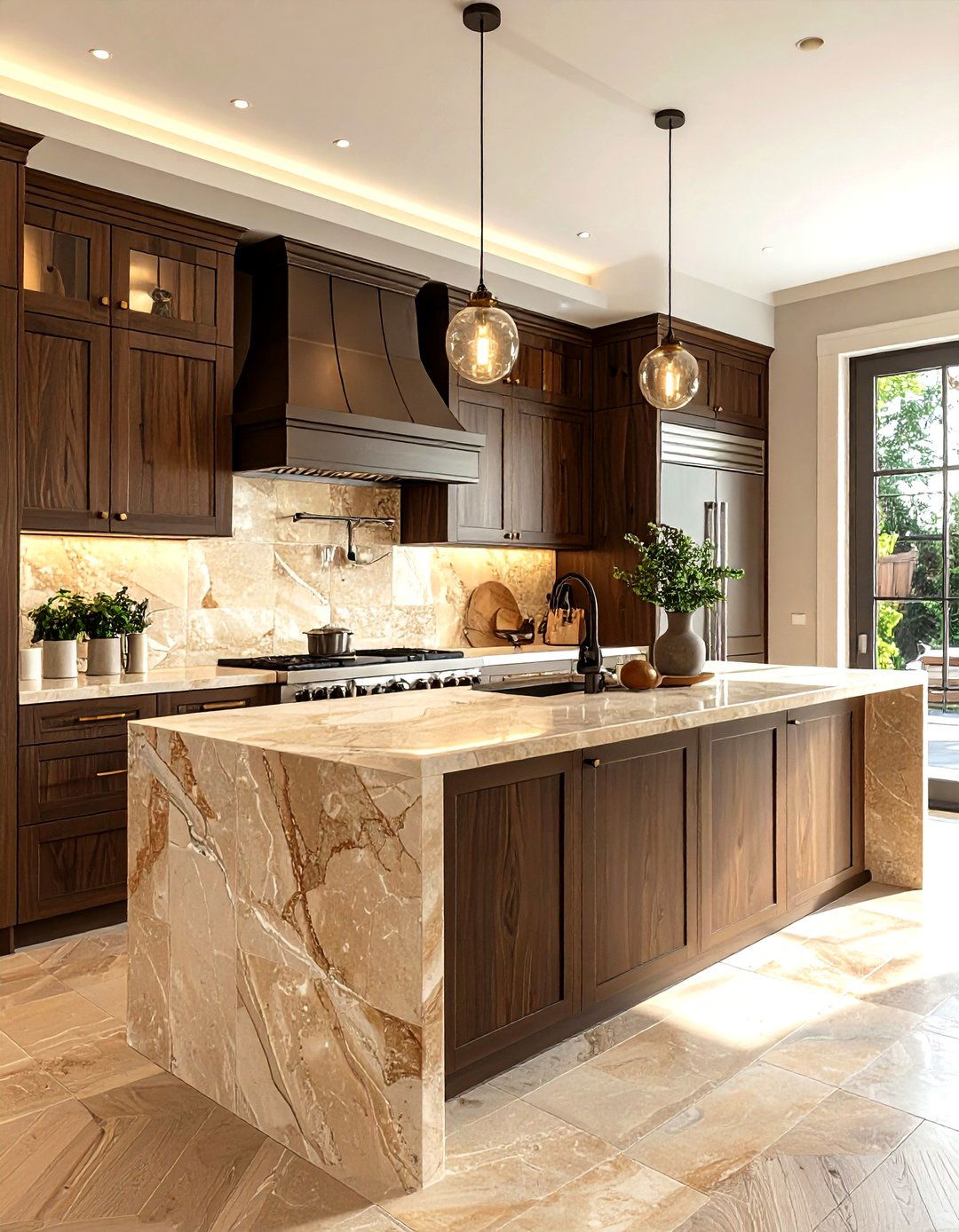 Tan Kitchen Backsplash - 30 warm brown kitchen ideas