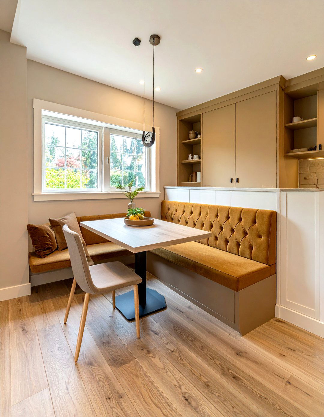 Tan Kitchen Breakfast Nook - 30 tan kitchen ideas