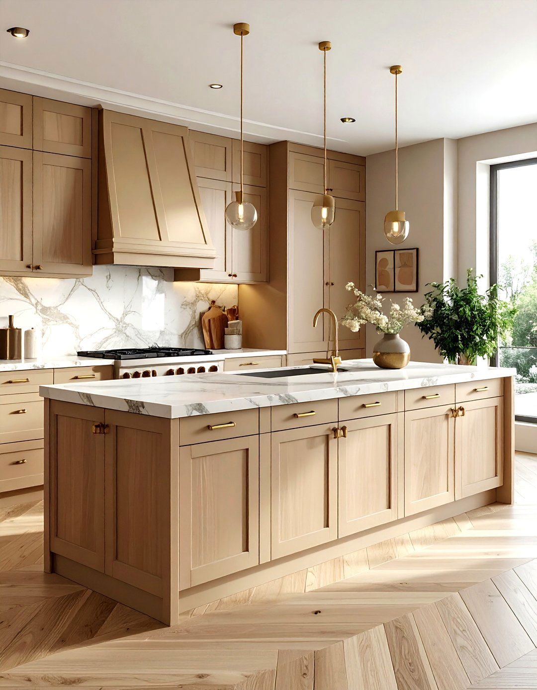 Tan Kitchen Cabinets - 30 warm tan kitchen ideas