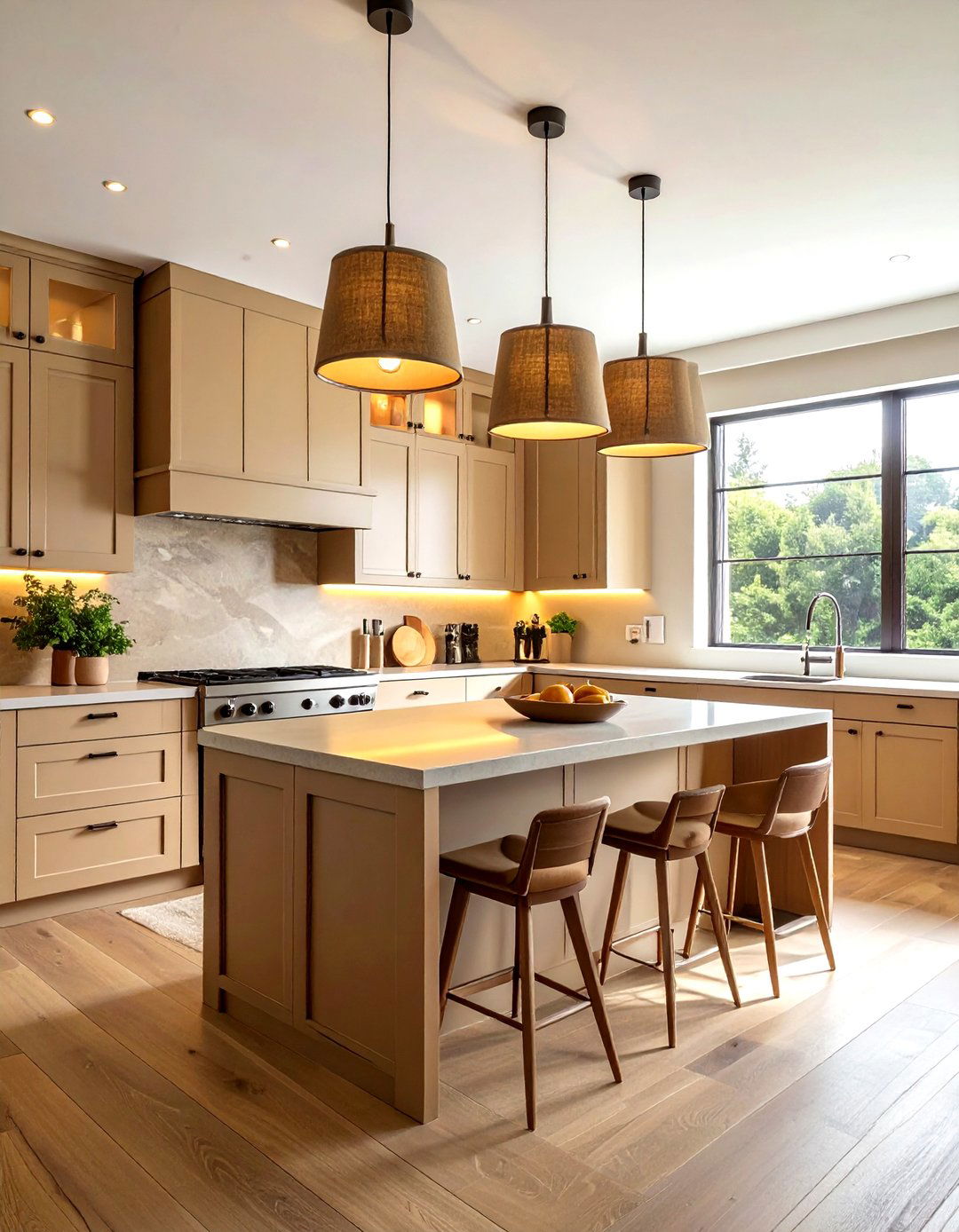 Tan Kitchen Lighting - 30 tan kitchen ideas