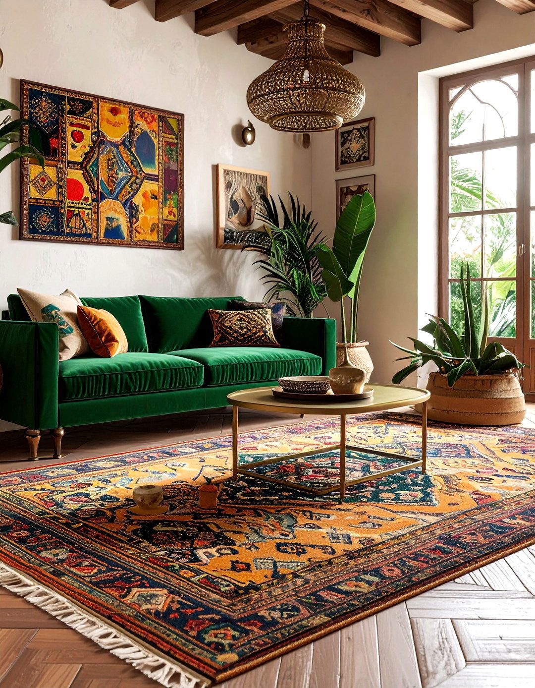 Tan Moroccan rug - 30 neutral rug ideas
