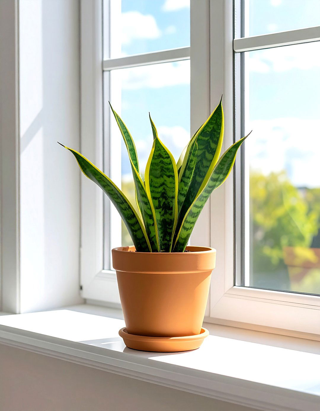 Tan Plant Pot - 30 beige bathroom accessories ideas