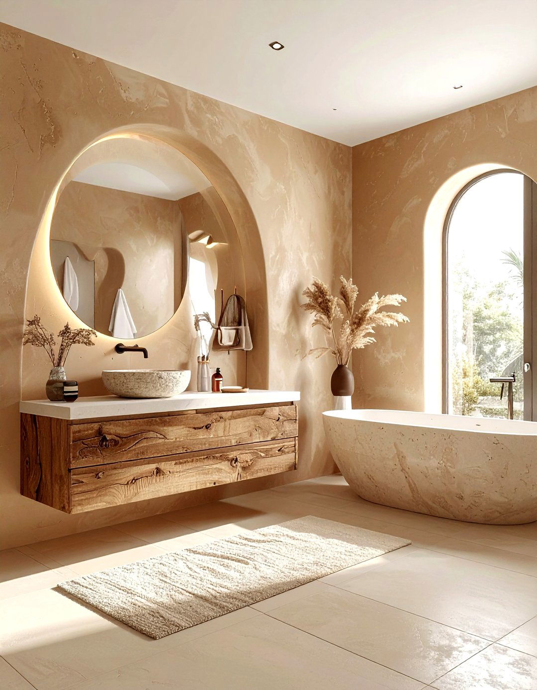 Tan Plaster Bathroom - 30 warm tan bathroom ideas