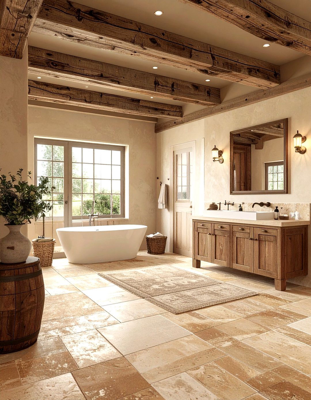 Tan Rustic Bathroom - 30 tan bathroom ideas
