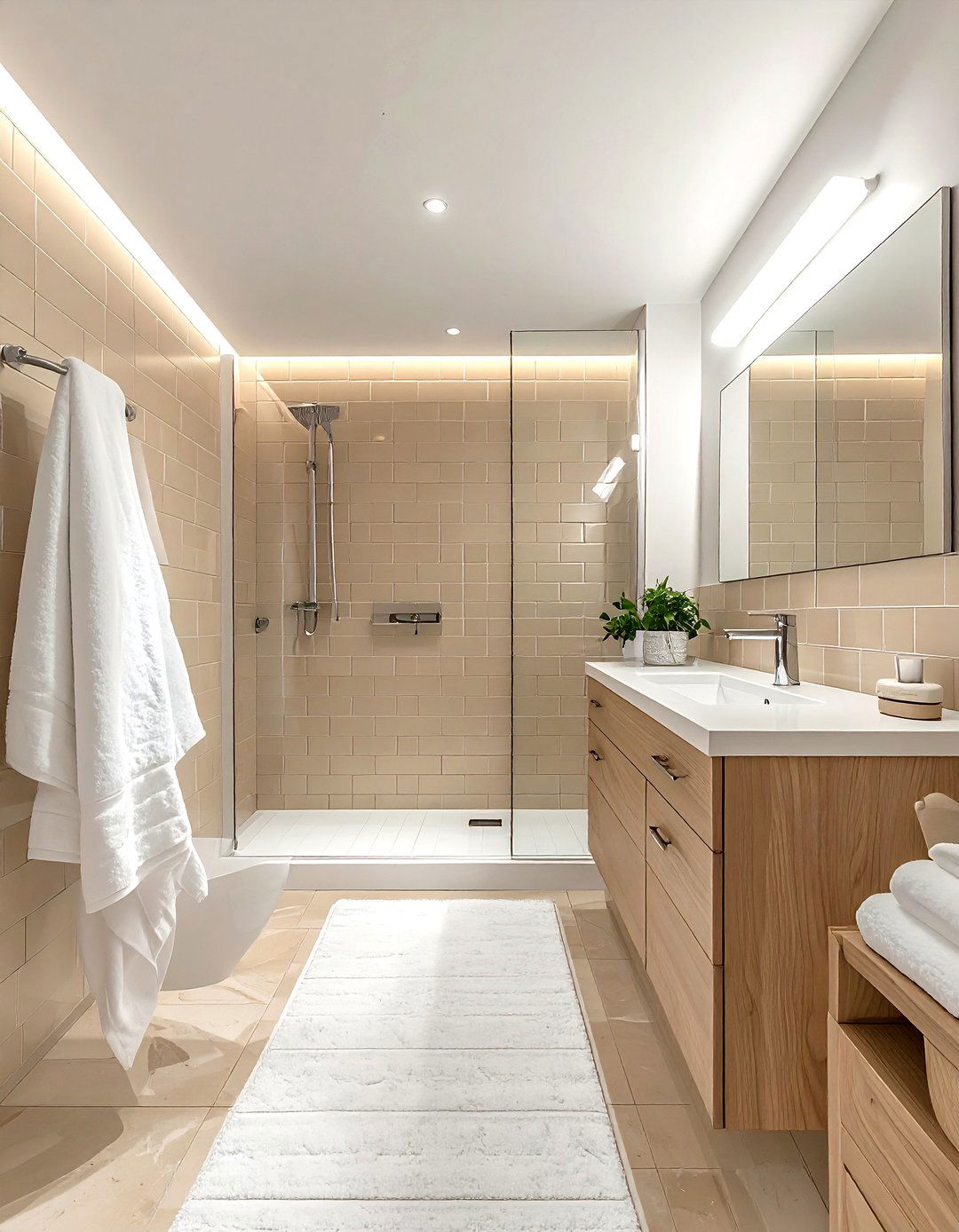 Tan Subway Tile Bathroom - 30 warm tan bathroom ideas