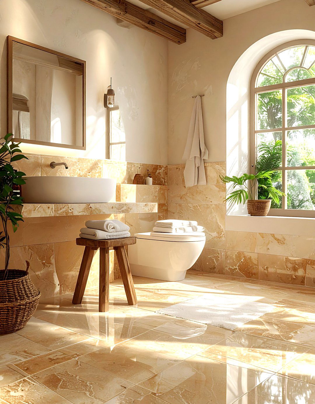 Tan Travertine Bathroom - 30 tan bathroom ideas