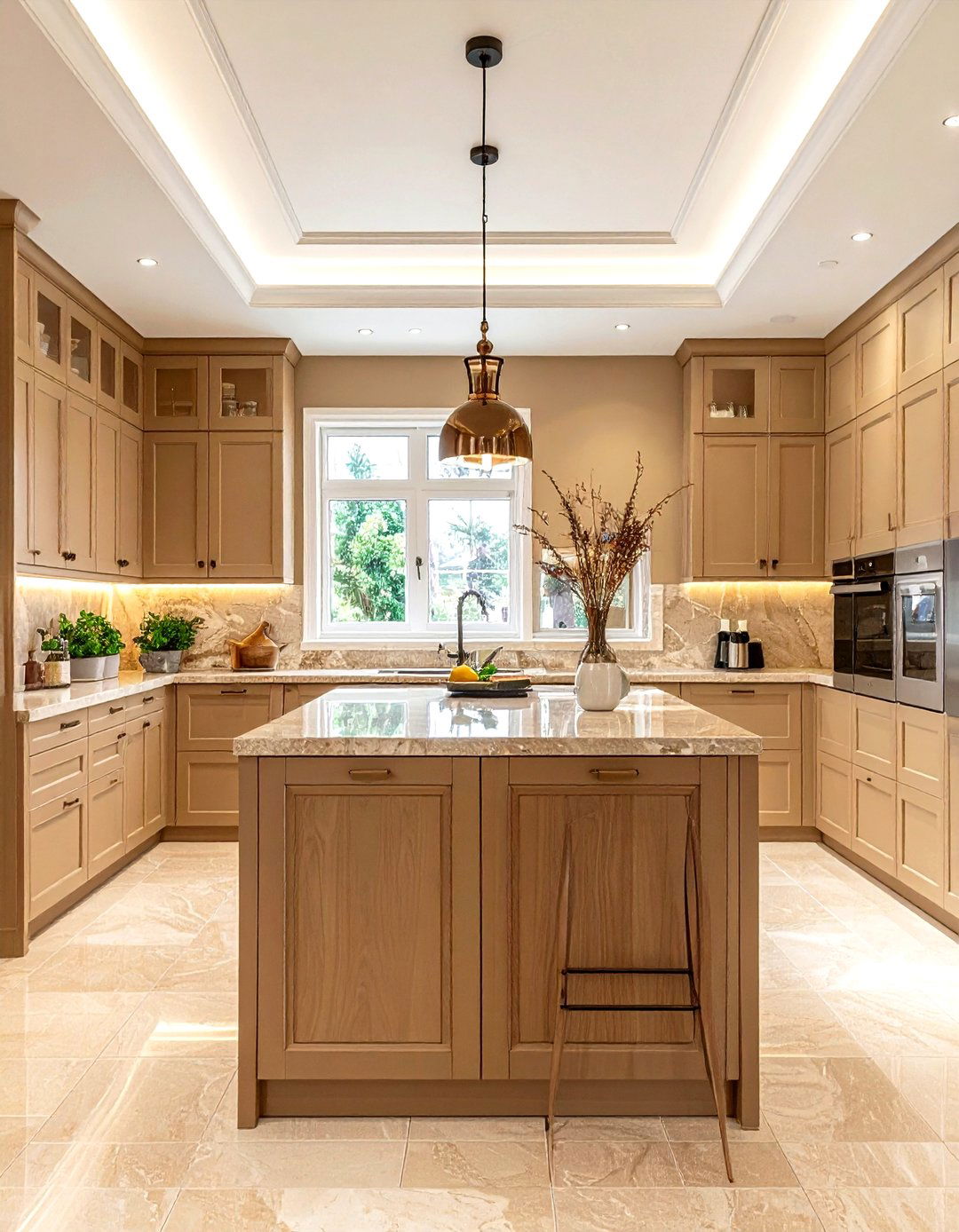 Tan and beige kitchen - 30 tan kitchen color schemes