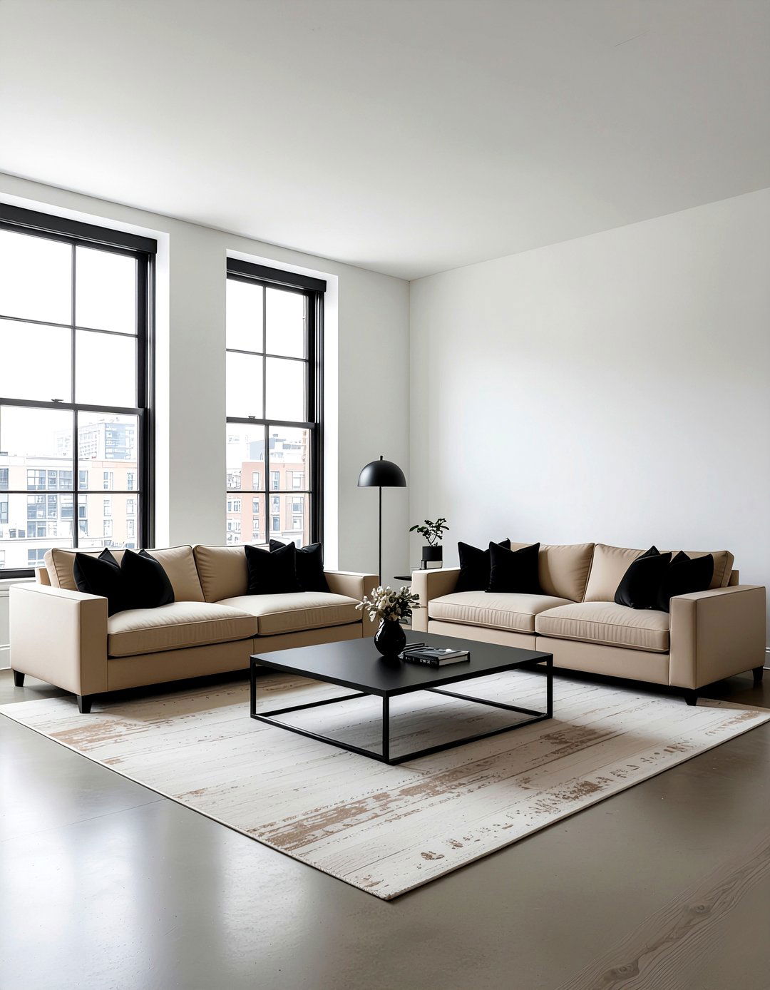 Tan and black living room - 30 tan living room ideas