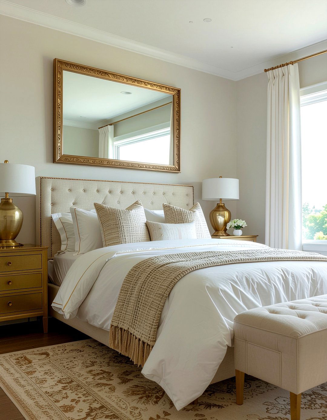 Tan and gold bedroom - 30 tan bedroom ideas