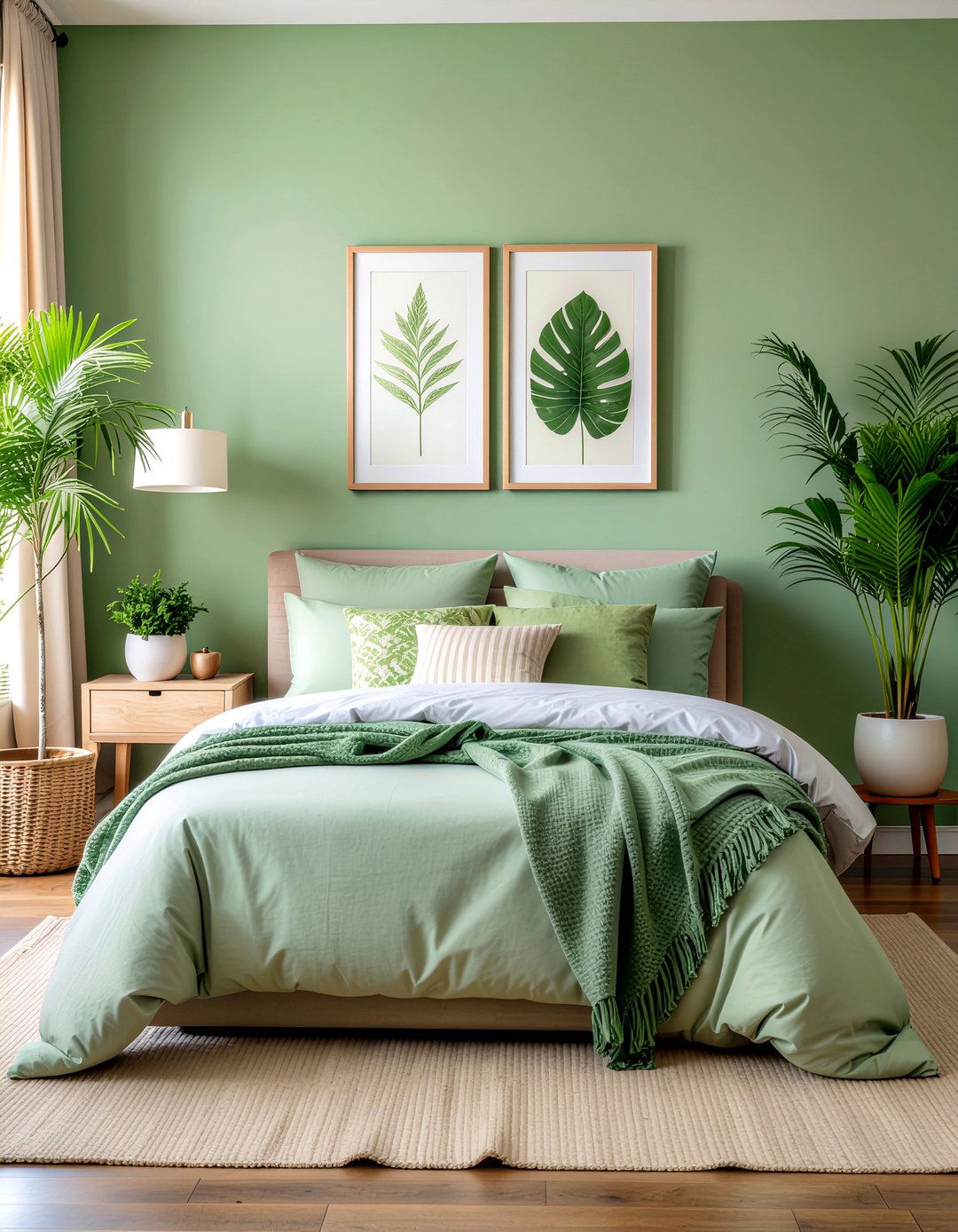 Tan and green bedroom - 30 tan bedroom ideas