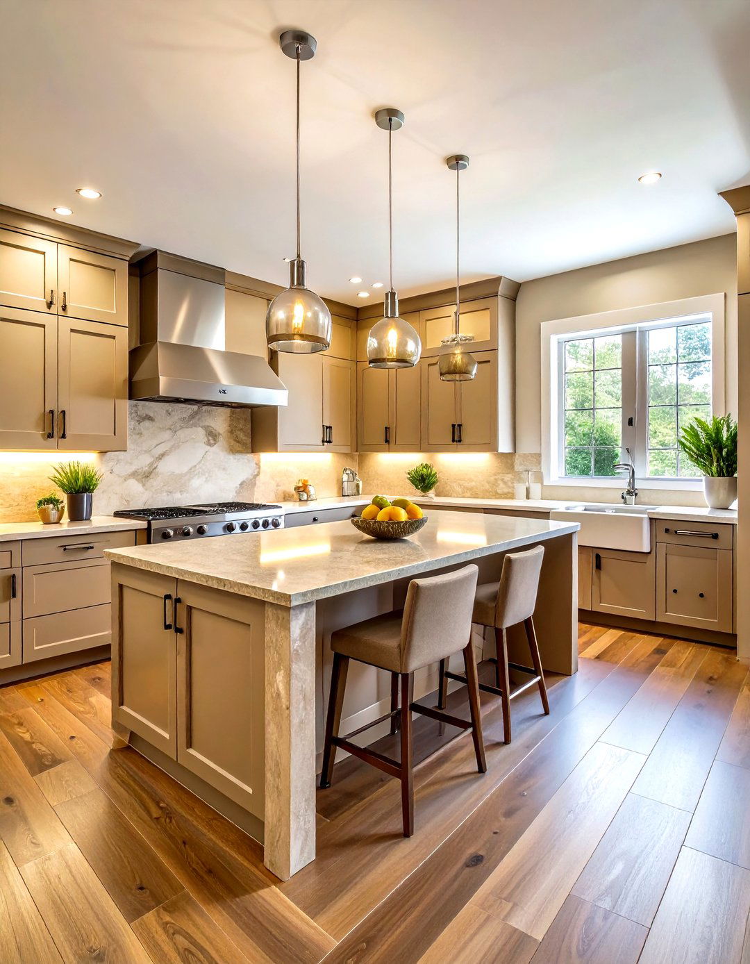 Tan and greige kitchen - 30 tan kitchen color schemes