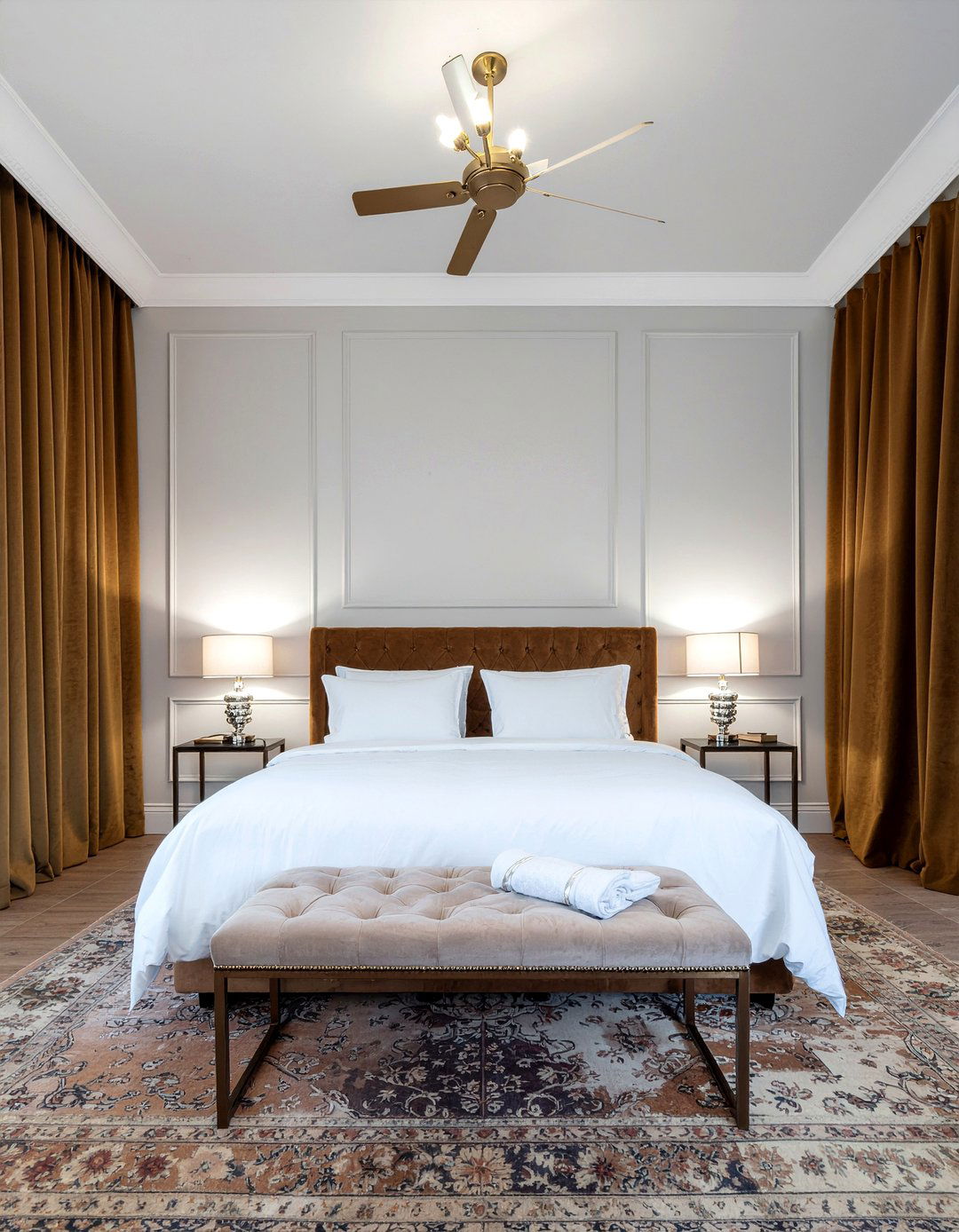 Tan and velvet bedroom - 30 tan bedroom ideas