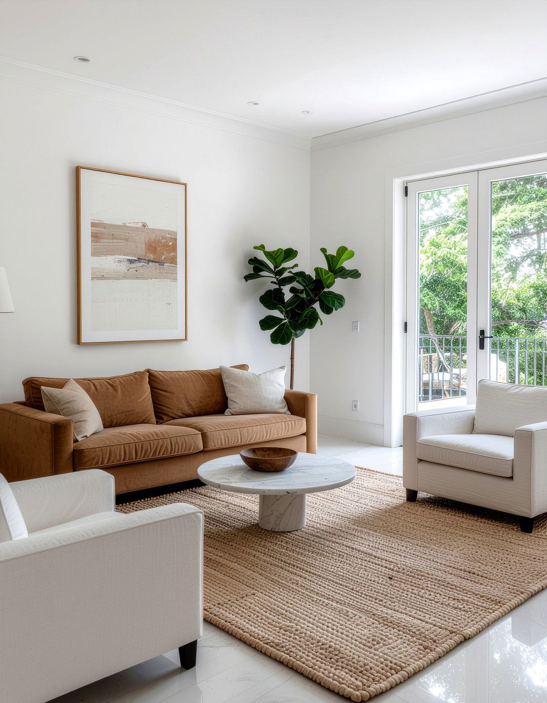 Tan and white living room - 30 tan living room ideas