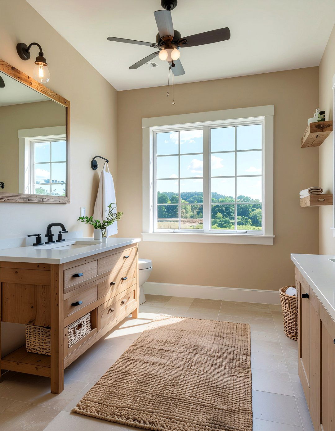 Tan bathroom - 30 small bathroom color ideas