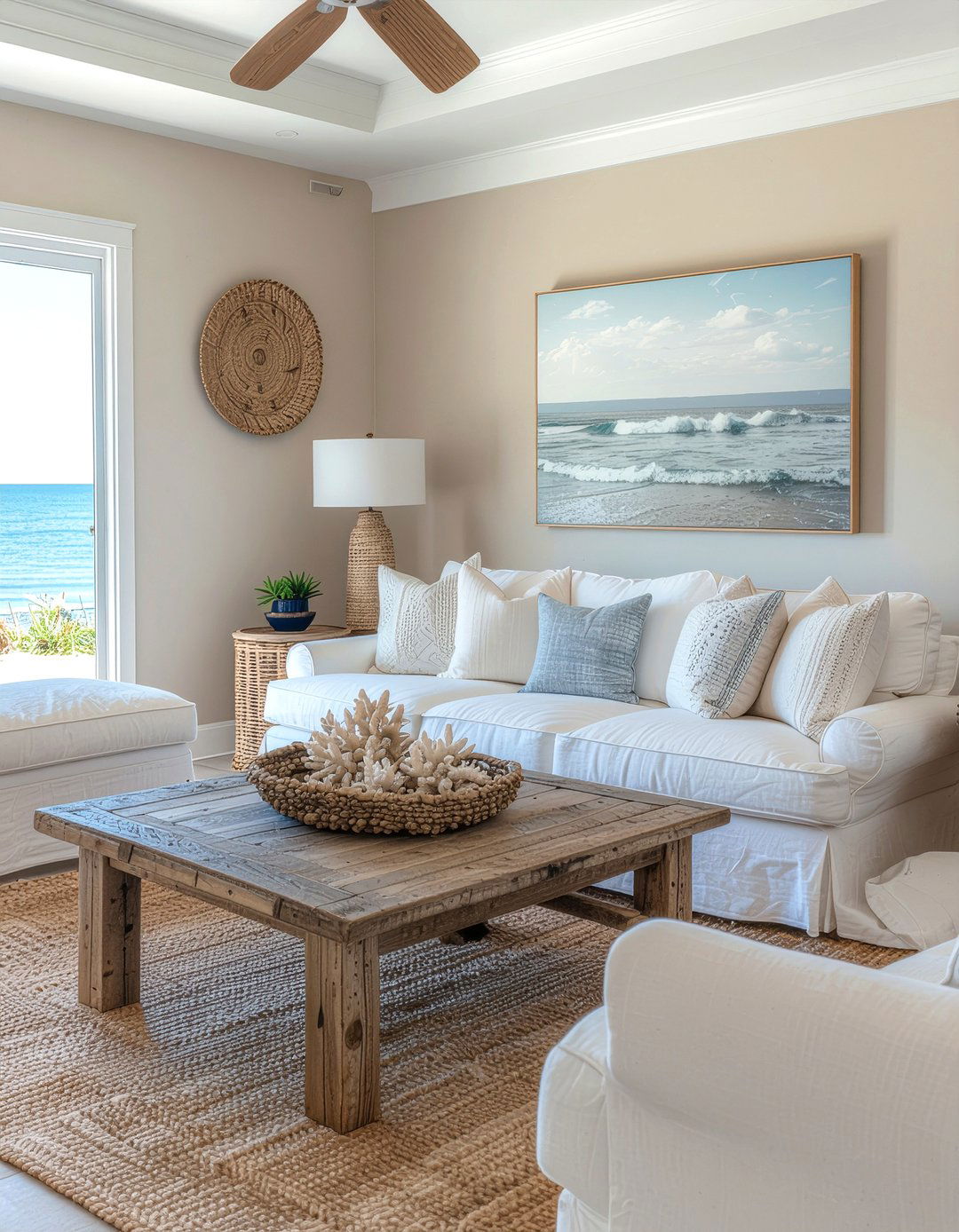 Tan coastal living room - 30 tan living room ideas
