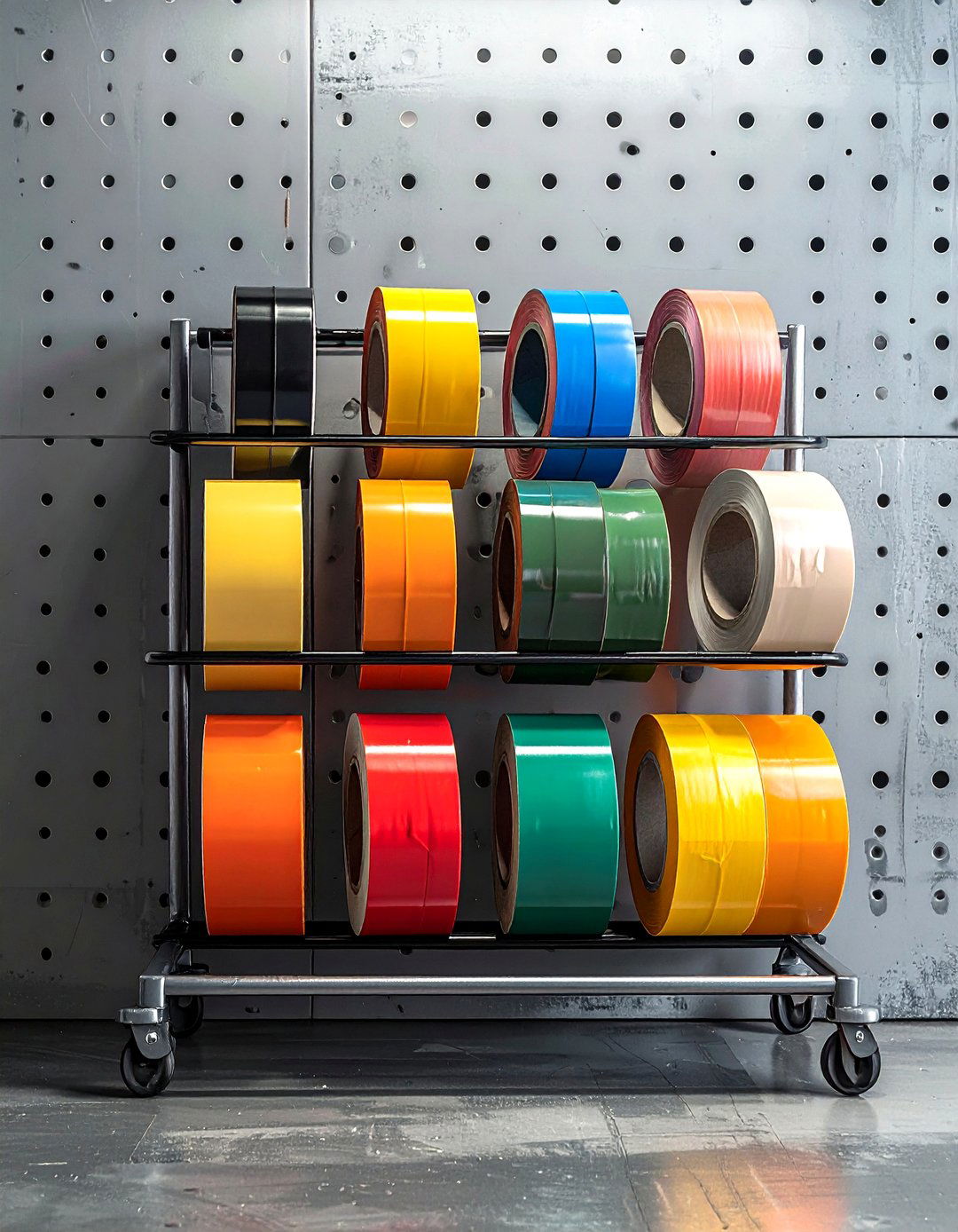 Tape dispenser station - 30 garage organization ideas