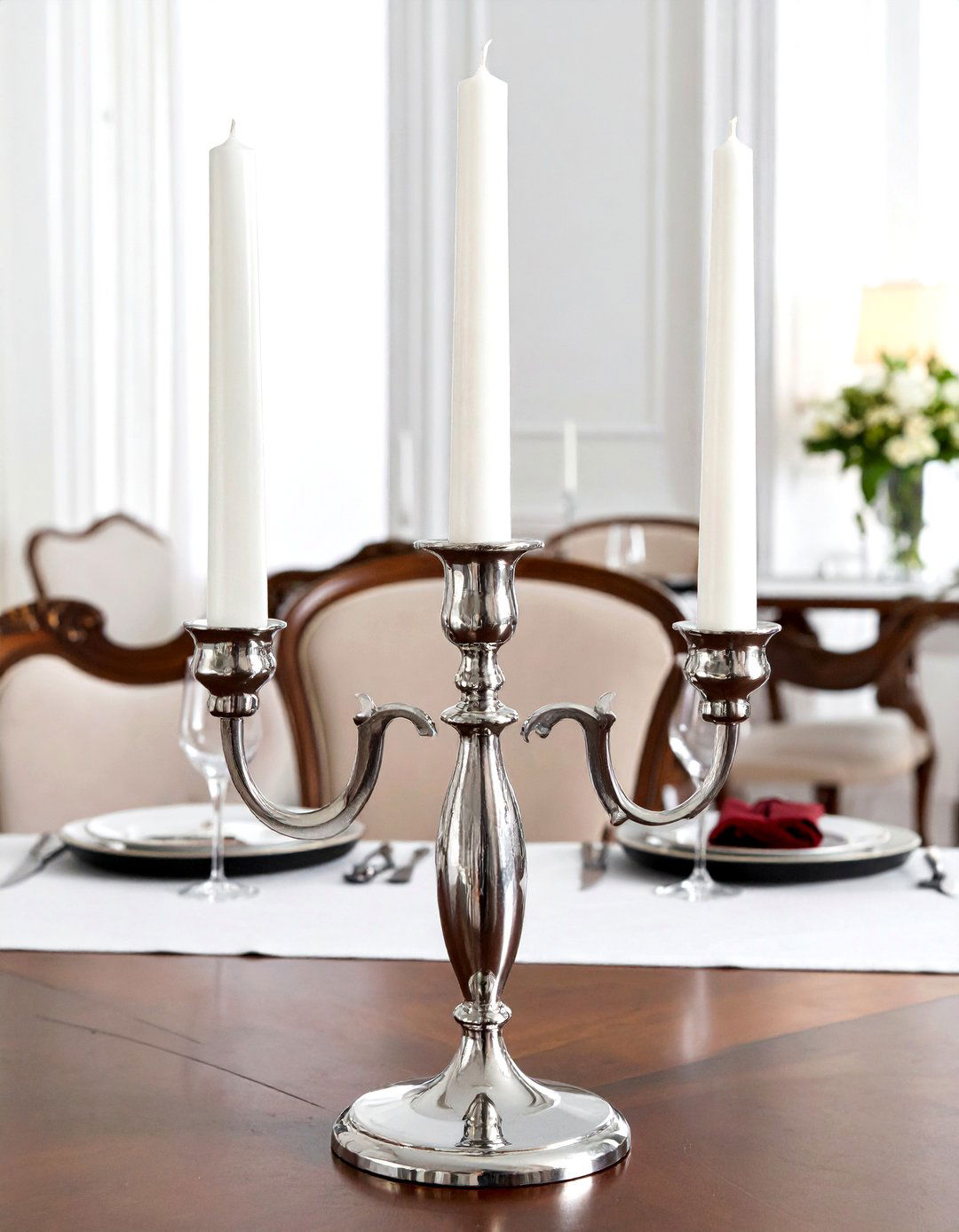 Taper Candle Holder - 30 traditional dining room ideas