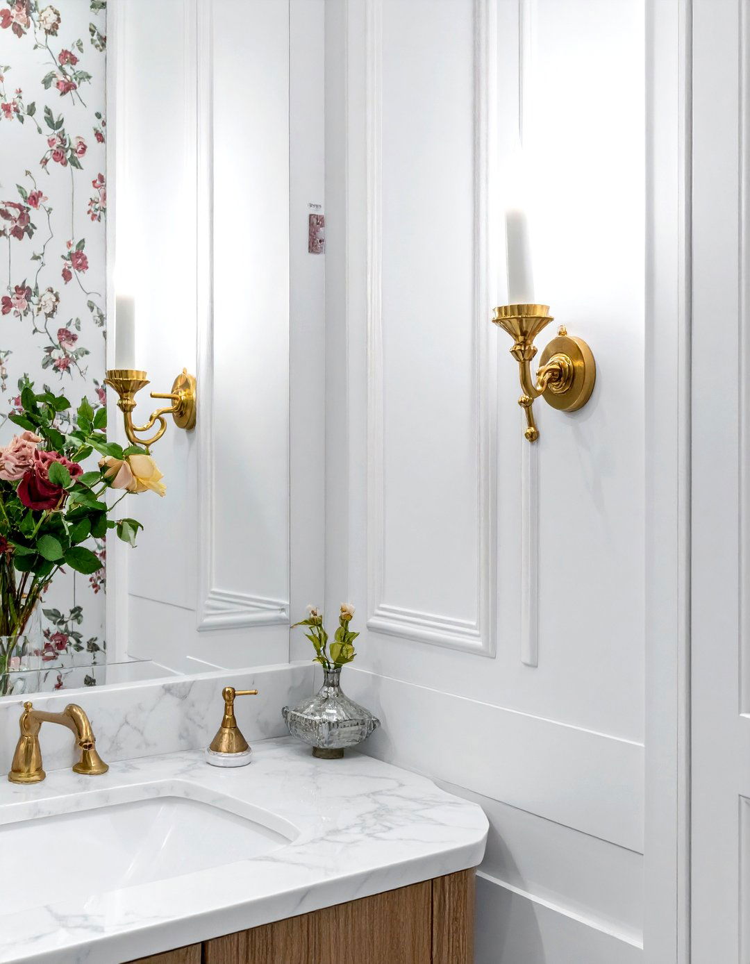 Tapered Candle Wall Sconce - 30 bathroom lamp ideas