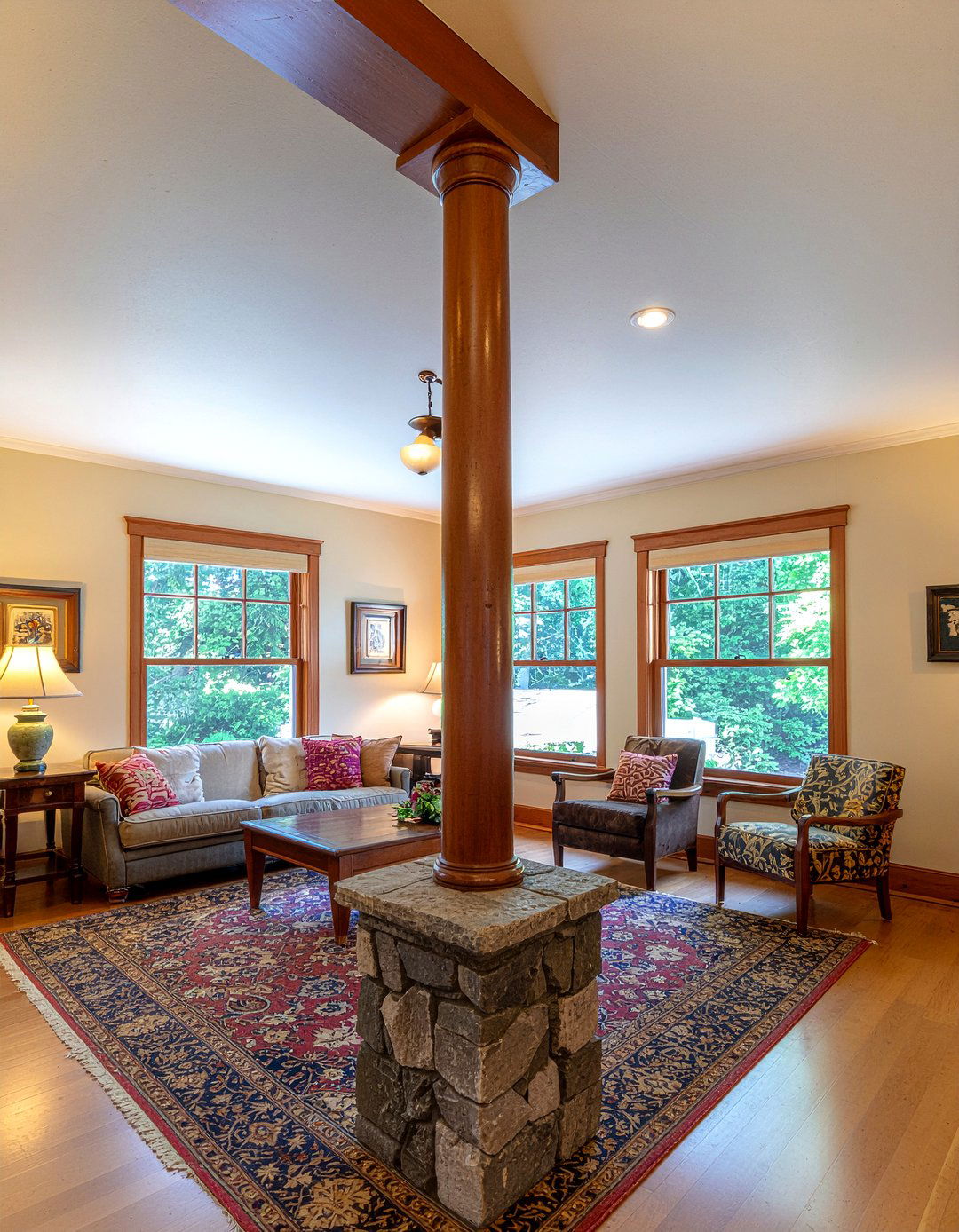 Tapered Column - 30 living room column ideas