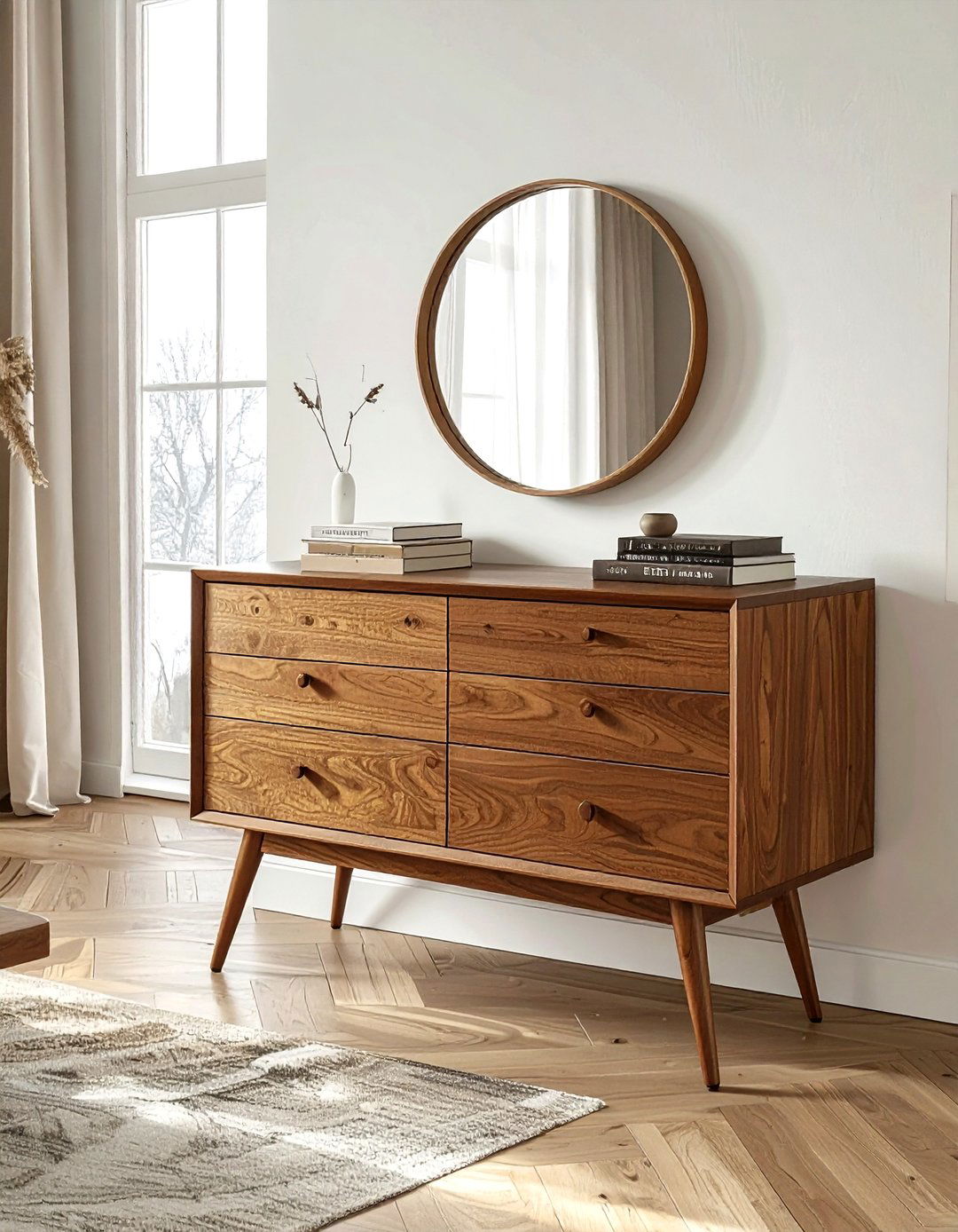 Tapered Leg Dresser - 30 mid-century modern bedroom ideas