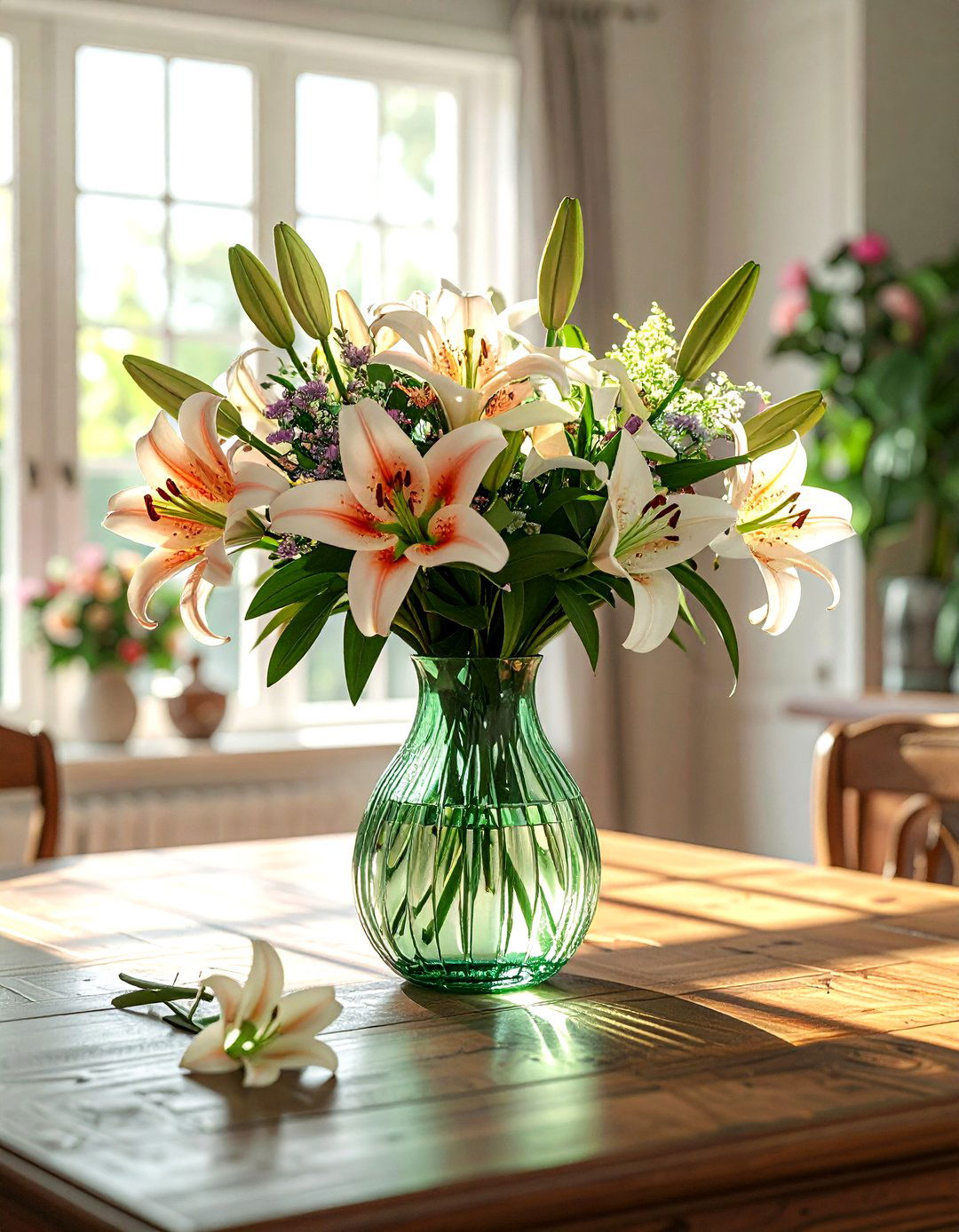 Tapered Neck Glass Vase - 30 table vase ideas