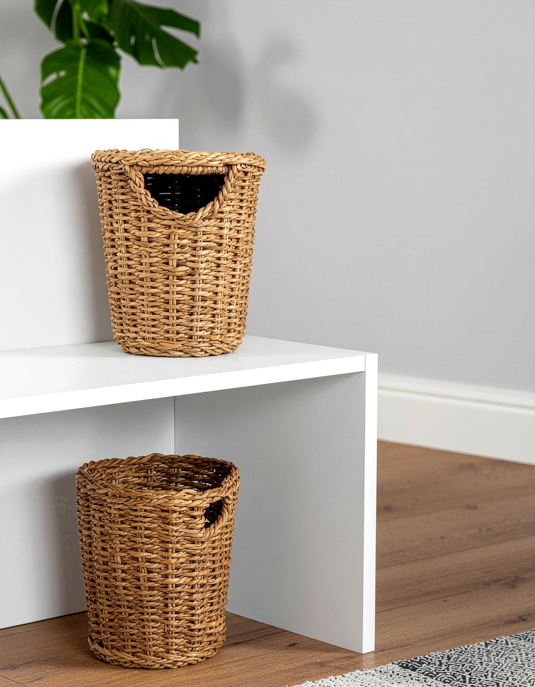 Tapered Wicker Storage Basket - 30 bedroom storage baskets