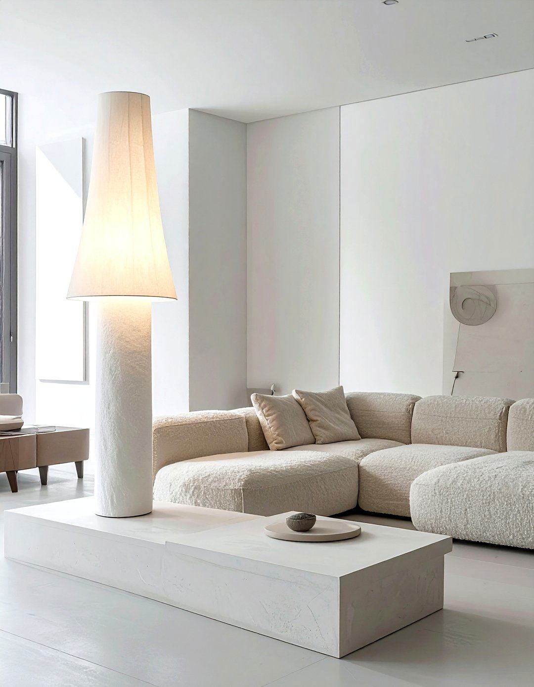 Tapered plaster lamp - 30 decorative lamp ideas