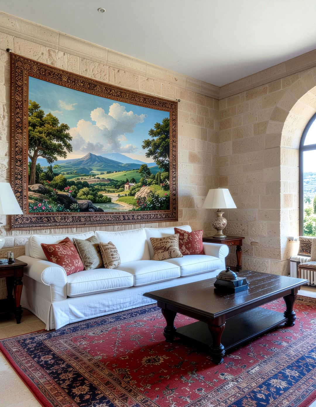 Tapestry Living Room - 30 antique living room ideas