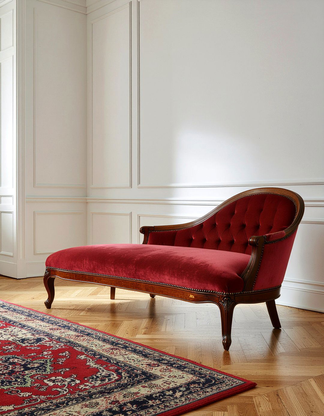 Tassel Edge Chaise Longue - 30 living room maximalist furniture ideas