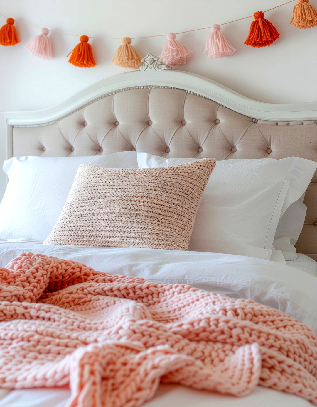 Tassel Garland Decor - 30 handmade bedroom ideas