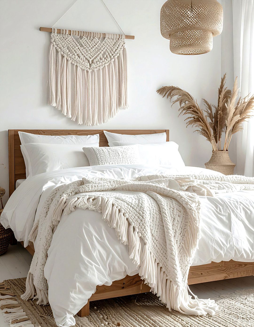 Tassel Throw Blanket Display - 30 blanket styling ideas