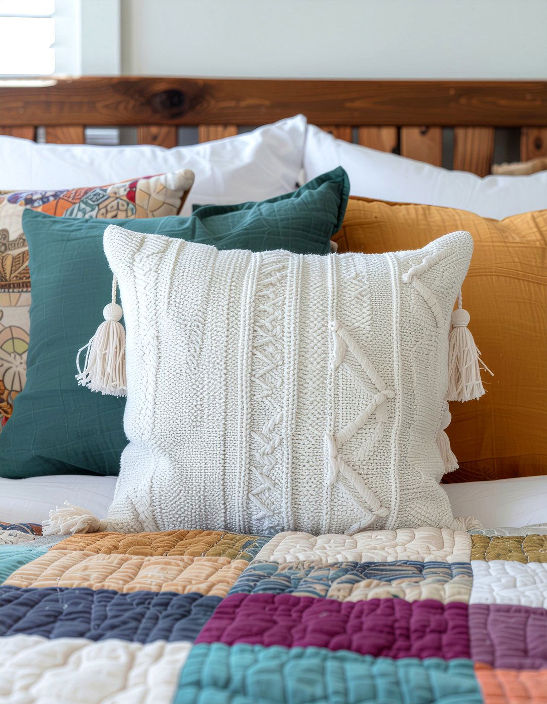 Tassel Throw Pillow - 30 weekend bedroom ideas
