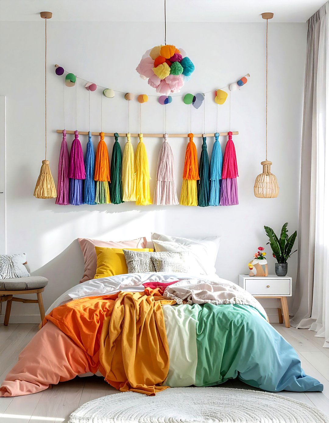 Tassel Wall Decor - 30 woven wall hanging ideas