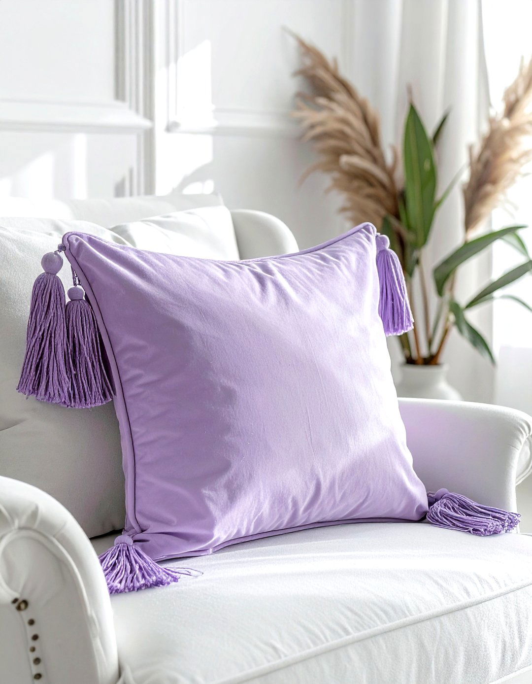 Tassel edge pillow - 30 decorative pillow ideas