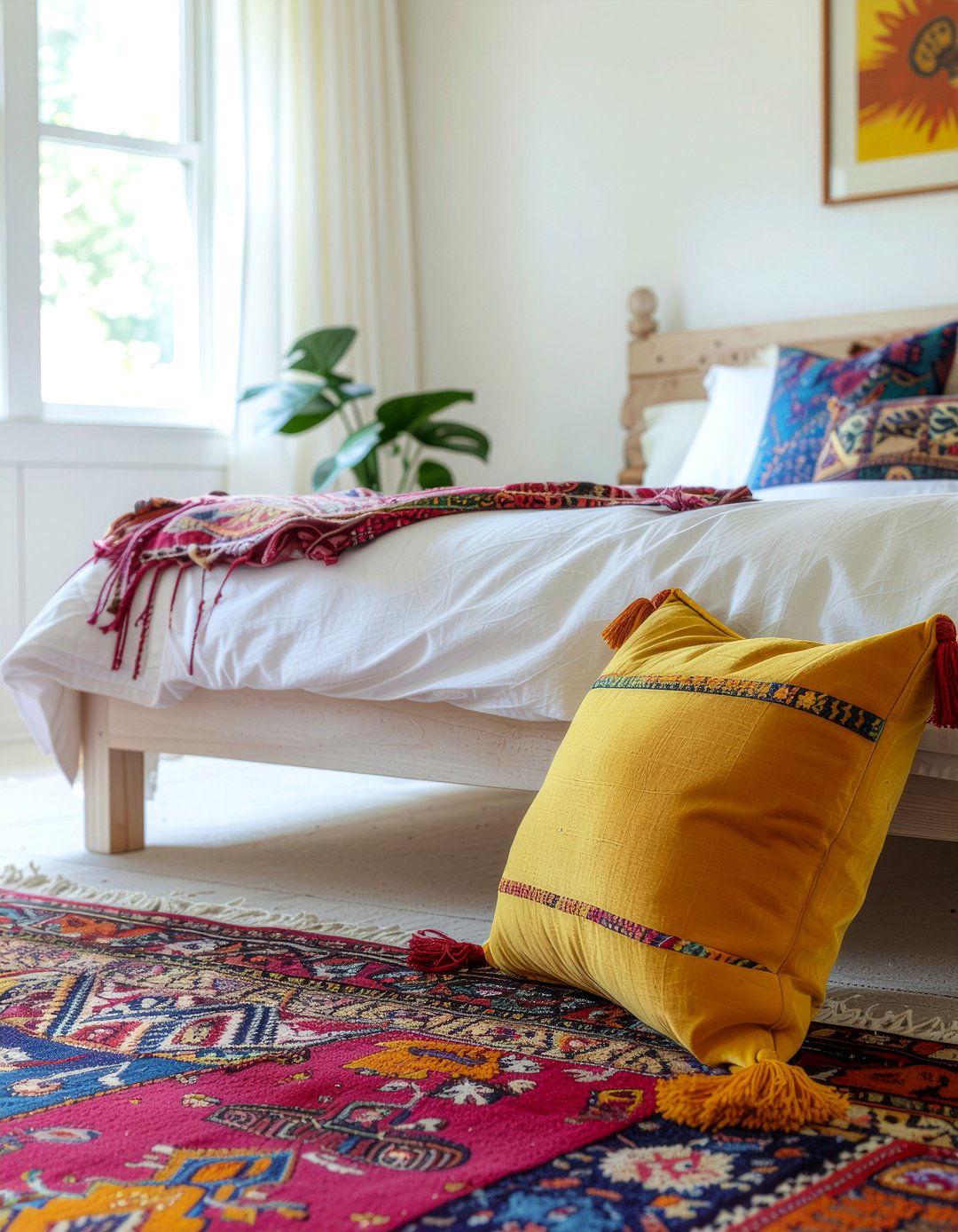 Tassel fringe pillow - 30 bedroom decorative pillows