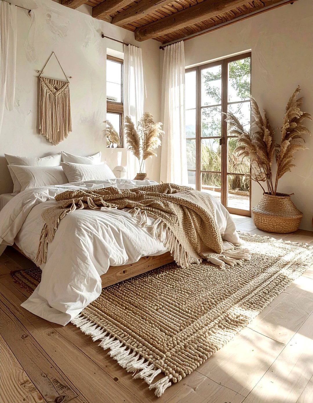 Tasseled fringe rug - 30 bedroom rug ideas