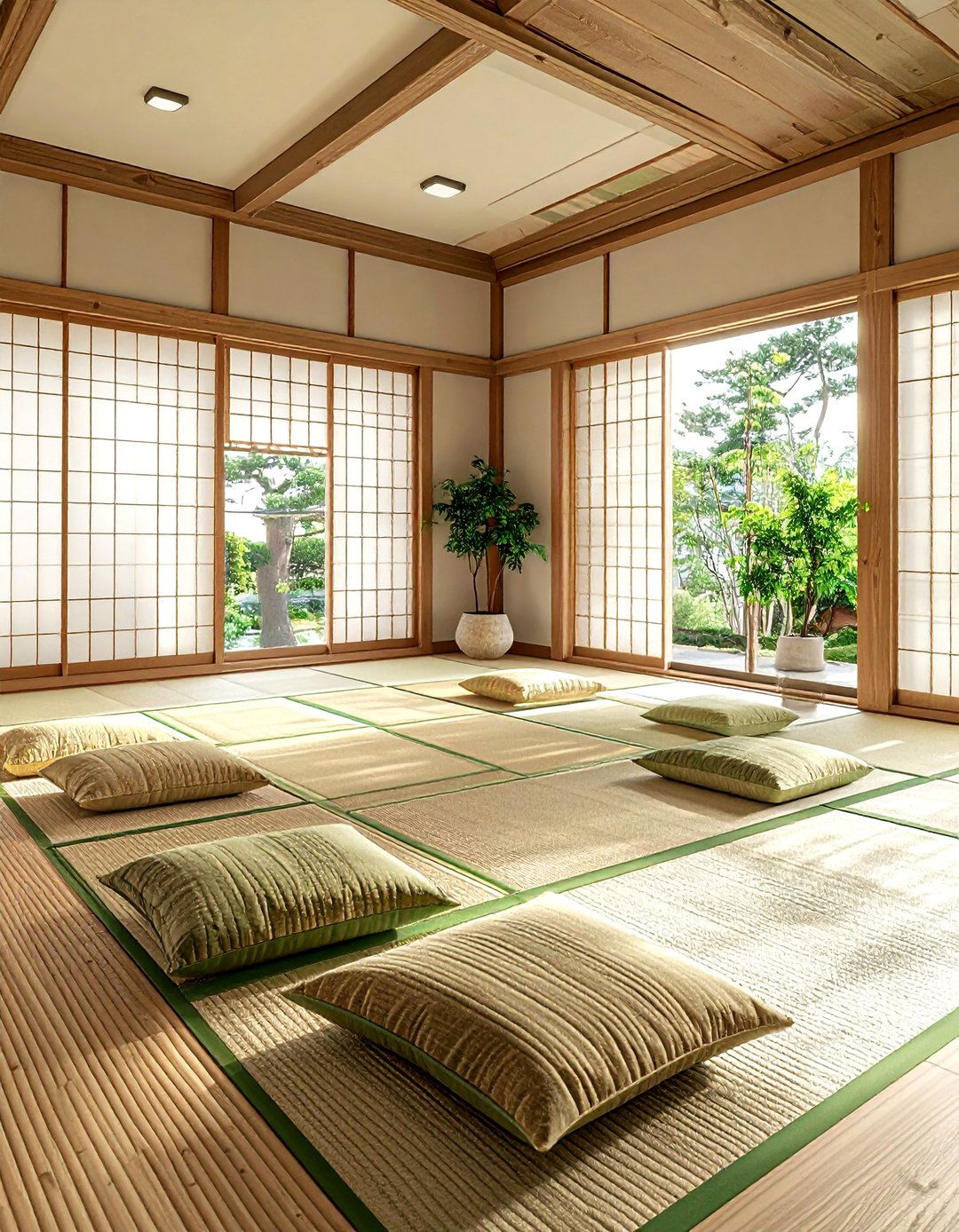 Tatami Floor Mat - 30 Japanese minimalist decor ideas