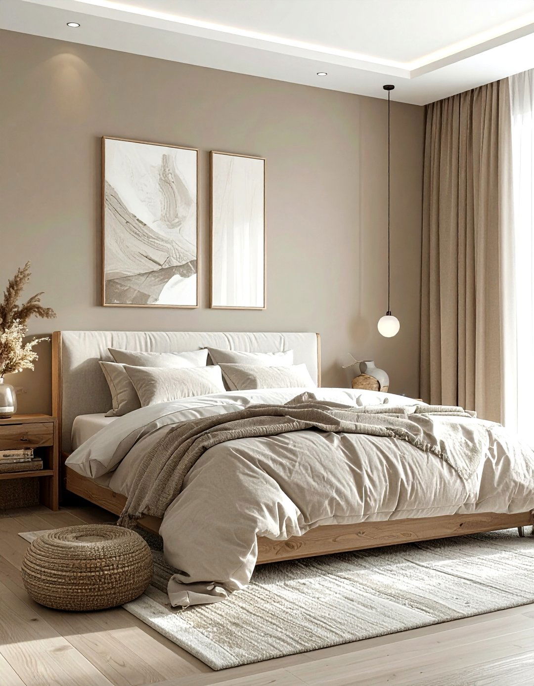Taupe Bedroom - 30 bedroom paint color ideas
